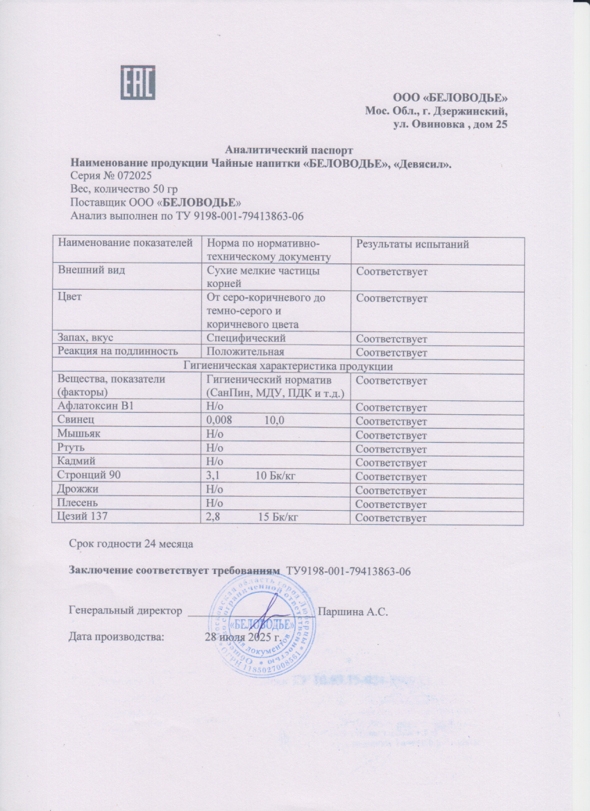 Паспорт №072025